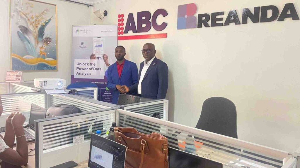 Mr Foukoh and the CEO of Africa Brain Consulting